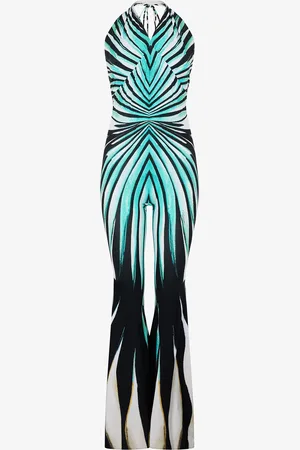 Roberto Cavalli Ray Of Sea Print Jumpsuit - Female Dresses 38
