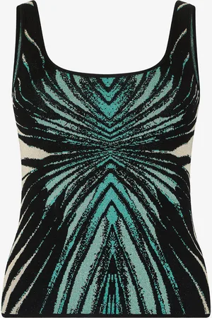Roberto Cavalli Ray Of Sea Print Top - Female Blouses & Tops Xs