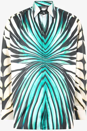 Roberto Cavalli Ray Of Sea Print Shirt - Male Ready To Wear 46