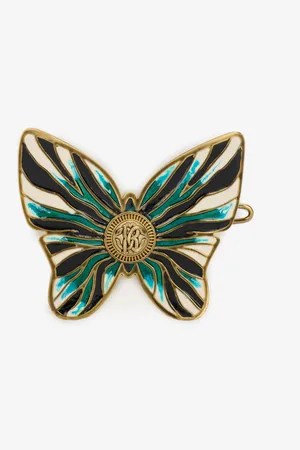 Roberto Cavalli Ray Of Sea Print Butterfly Hair Clip - Female Fashion Jewelry Unica