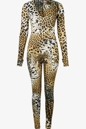 Roberto Cavalli Jumpsuit With Jaguar Skin Print - Female Dresses 44