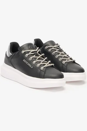 Roberto Cavalli Lace-up Sneakers With Rhinestones - Female Shoes 37