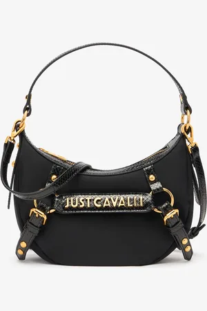 Roberto Cavalli Hobo Bag With Straps And Logo - Female Bags Unica