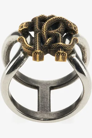 Roberto Cavalli Ring With Monogram Rc - Male Fashion Jewelry 20