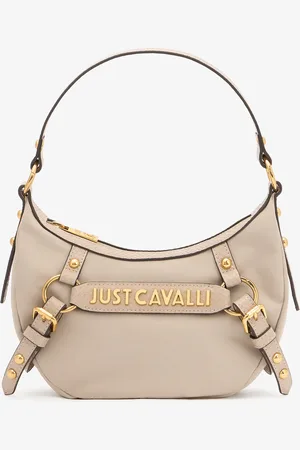 Roberto Cavalli Hobo Bag With Straps And Logo - Female Bags Unica