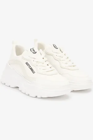 Roberto Cavalli Sneakers With Lug Sole And Logo - Female Shoes 37