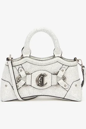 Roberto Cavalli Marble-effect Bag With Jc Monogram - Female Bags Unica