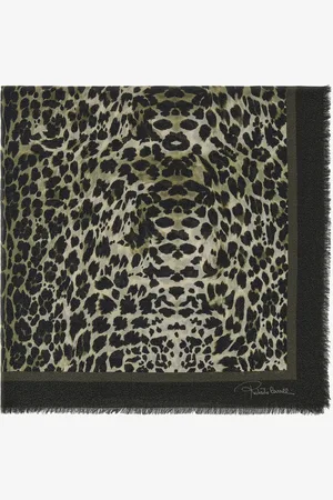 Roberto Cavalli Shawl With Queen Of Sicily Print - Female Scarves & Silks Unica