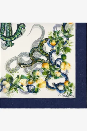 Roberto Cavalli Shawl With Lemon Print - Female Scarves & Silks Unica