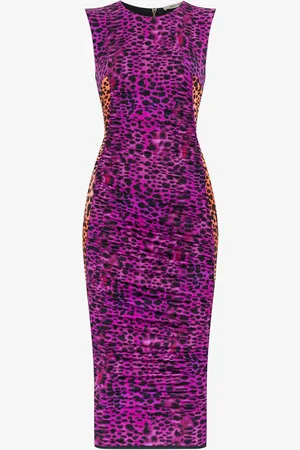 Roberto Cavalli Leopard-print Fitted Dress - Female Dresses 44