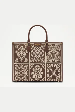 RUSSELL & BROMLEY GEMINI Woven Shopper Tote