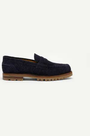 RUSSELL & BROMLEY RAYWELL Hairy Suede Loafer