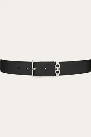 Salvatore Ferragamo Men Reversible and adjustable Gancini belt