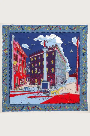 Salvatore Ferragamo Women Palazzo Spini Feroni print silk foulard