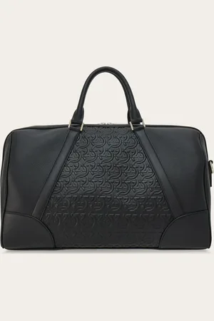 Salvatore Ferragamo Men Embossed Gancini duffel bag
