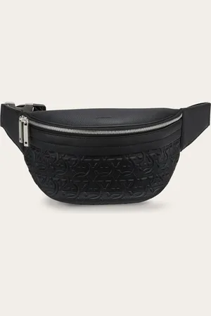 Salvatore Ferragamo Men Embossed Gancini belt bag