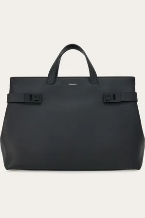Salvatore Ferragamo Men Tote bag with Gancini buckles