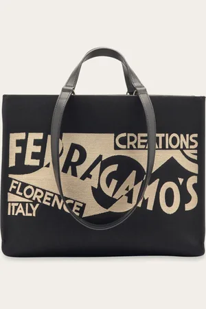 Salvatore Ferragamo Women Tote bag with logo (L)