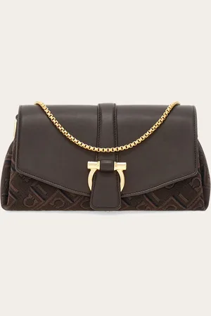 Salvatore Ferragamo Women Monogram front flap crossbody bag (XS)
