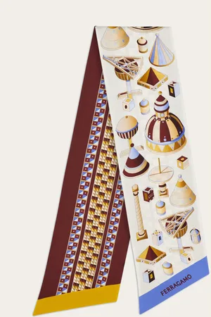 Salvatore Ferragamo Women Geometrical renaissance print bandeau