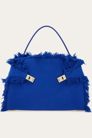 Salvatore Ferragamo Women Fringed Hug Soft shoulder bag (L)