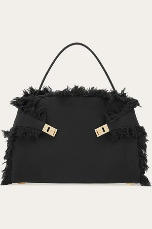 Salvatore Ferragamo Women Fringed Hug Soft shoulder bag (L)
