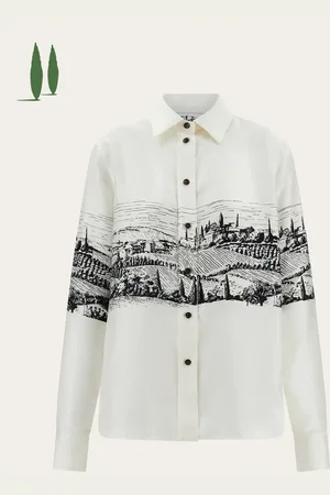 Salvatore Ferragamo Women Back to Earth - Silk shirt