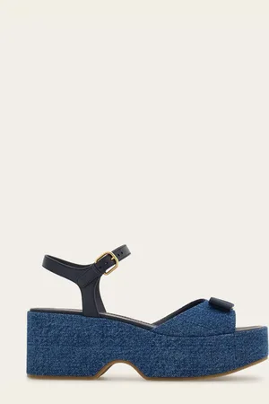 Salvatore Ferragamo Women Iconic bow platform sandal Size 2