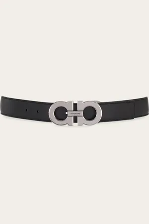 Salvatore Ferragamo Men Reversible and adjustable Gancini belt