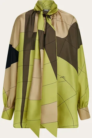 Salvatore Ferragamo Women Silk shirt with sash