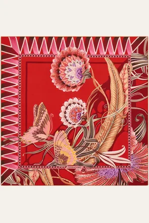 Salvatore Ferragamo Women Giada print silk scarf