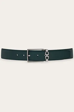 Salvatore Ferragamo Men Reversible and adjustable Gancini belt