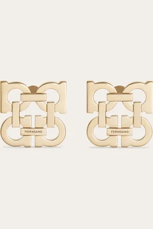 Salvatore Ferragamo Women Four Gancini clip on earrings