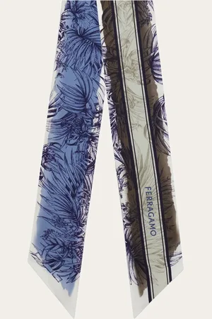 Salvatore Ferragamo Women Gravure print silk bandeau
