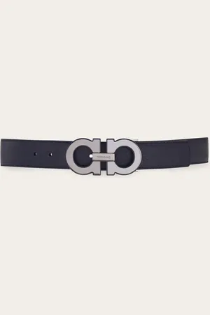 Salvatore Ferragamo Men Reversible and adjustable Gancini belt