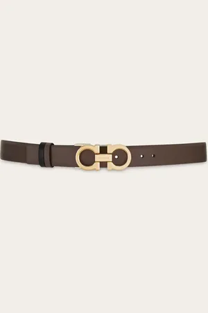 Salvatore Ferragamo Women Reversible and adjustable Gancini belt