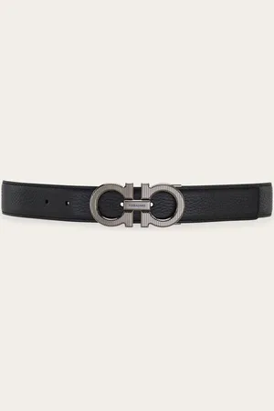 Salvatore Ferragamo Men Reversible and adjustable Gancini belt