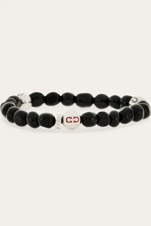 Salvatore Ferragamo Men Baroque beads bracelet - size 19