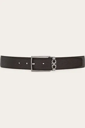 Salvatore Ferragamo Men Reversible and adjustable Gancini belt