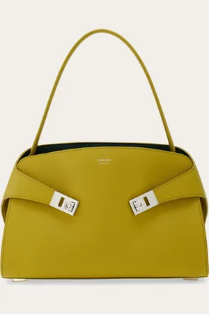 Salvatore Ferragamo Women Hug soft bicolor shoulder bag (M)