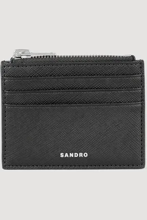 Sandro Reconstituted leather cardholder