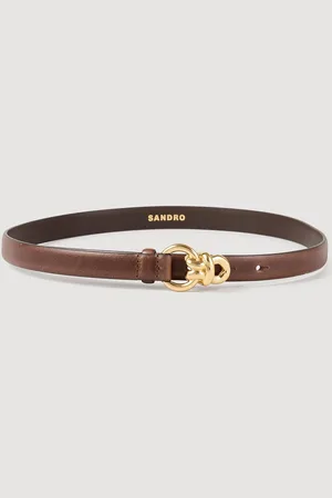 Sandro Slim leather belt
