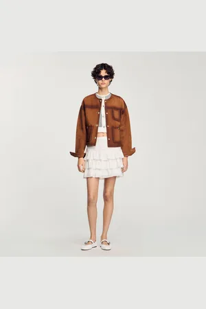 Sandro Short ruffled skirt