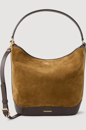 Sandro Suede and leather bucket bag TANGOSO