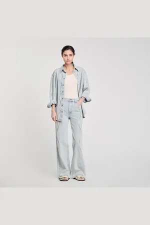 Sandro Jeans with rhinestone stripes