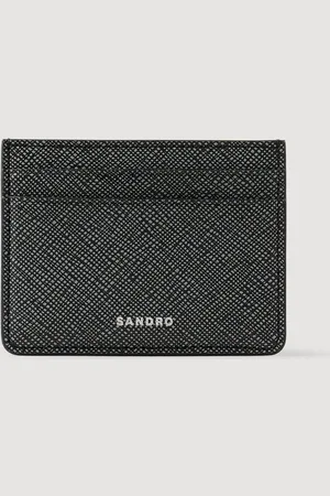 Sandro Reconstituted leather cardholder