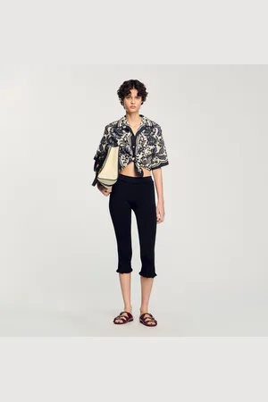Sandro Floral motif shirt
