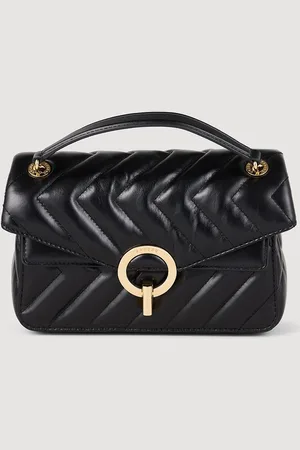 Sandro Yza small plain leather bag