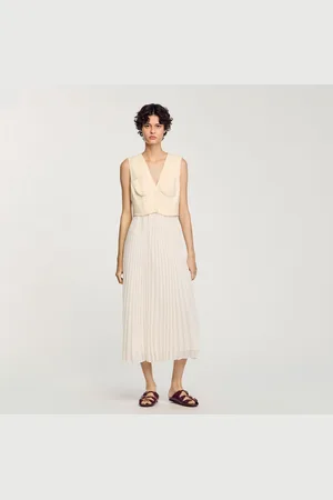 Sandro Pleated maxi dress