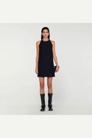 Sandro Dress with jewellery collar